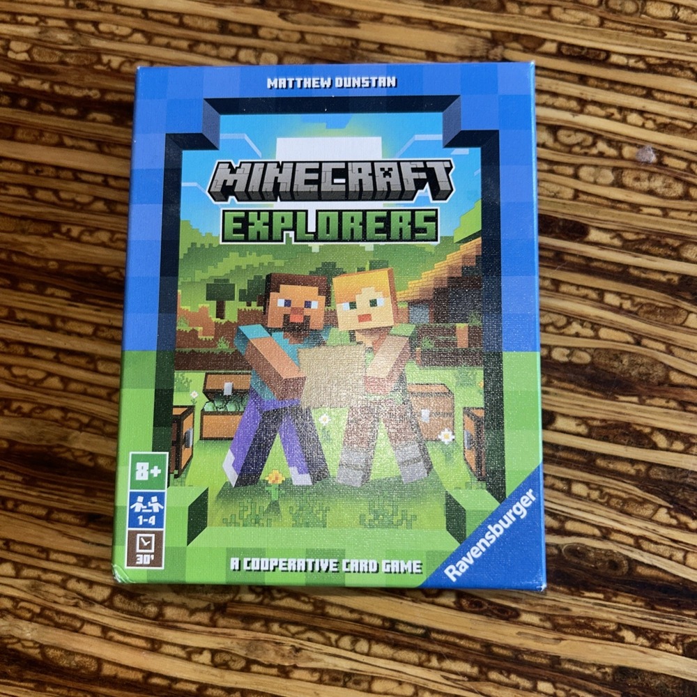 Ravensburger‎ Minecraft Explorers Cooperative Card Game 2024 New Sealed Strategy